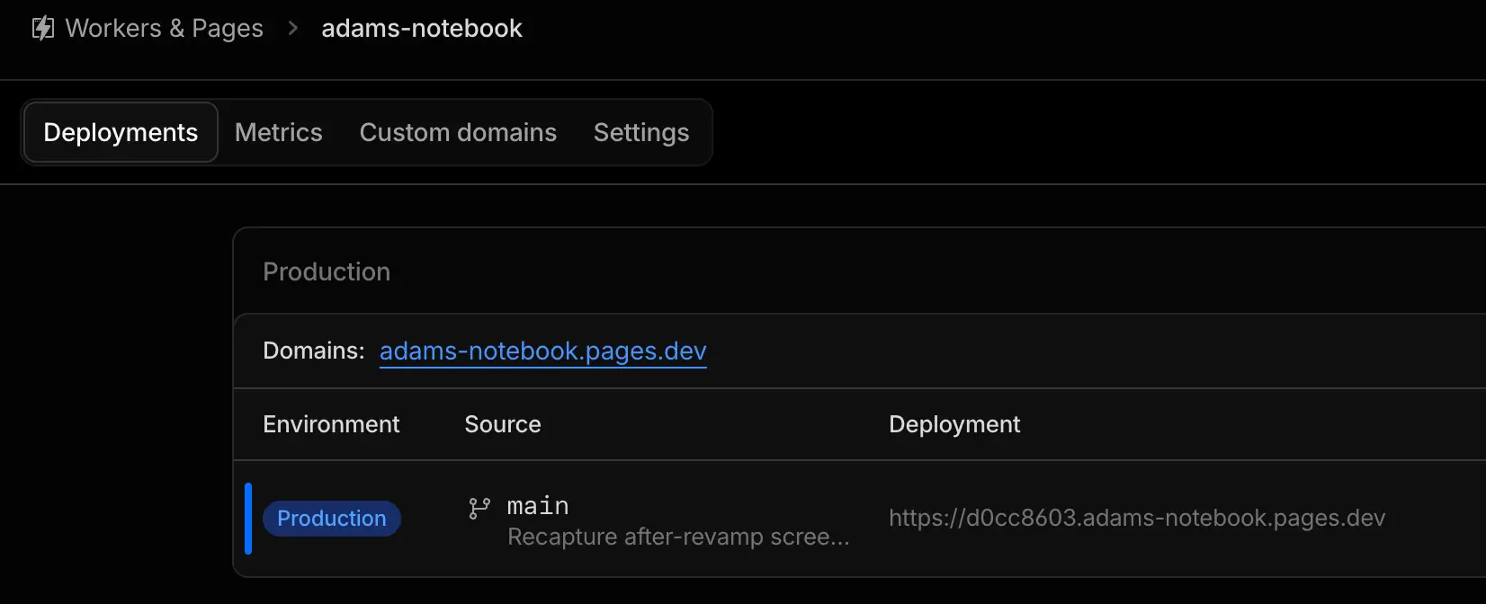 Successful Cloudflare Pages deploy